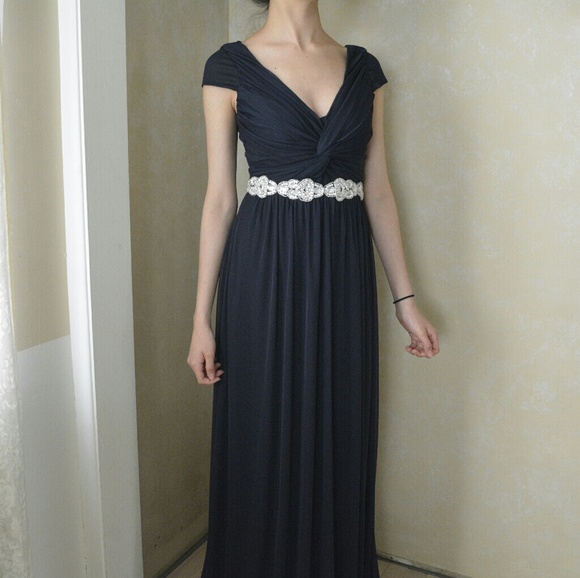David's Bridal Navy Gown - Picture 3 of 8